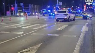 Miejsce wypadku w Żorach