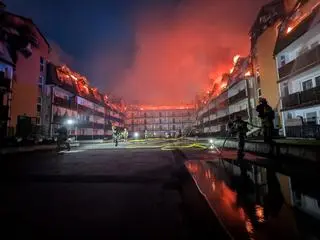 Pożar budynku mieszkalnego w Ząbkach