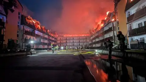 Pożar budynku mieszkalnego w Ząbkach