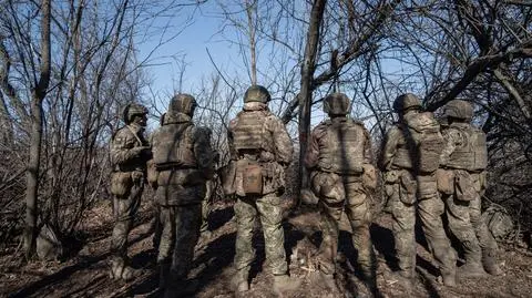 Ukraińscy żołnierze w Doniecku. Ukraina , Rosja