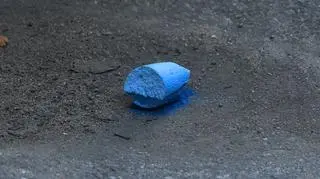 "Policjantka powiedziała, że kreda jest do odebrania, bo badania wykazały, że jest zmywalna"