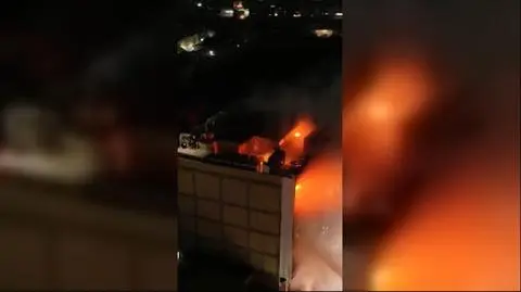 Pożar w centrum handlowym w mieście Kut 