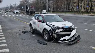 Zderzenie aut w alei Krakowskiej 