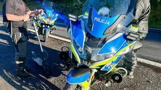 Hulajnogą po drodze krajowej, został zatrzymany
