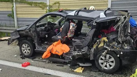 Wypadek na S8 w województwie łódzkim