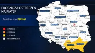Prognoza zagrożeń na piątek