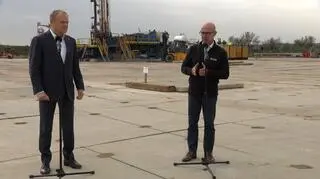 Tusk na terenie inwestycji KGHM w Retkowie. Transmisja 