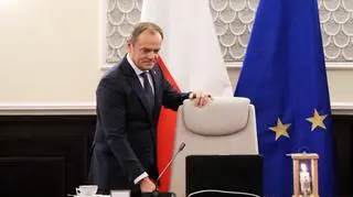 Donald Tusk przed pierwszym posiedzeniem nowego rządu, 19 grudnia 2023 roku