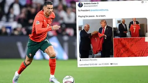 Koszulka od Ronaldo, dedykacja dla Trumpa