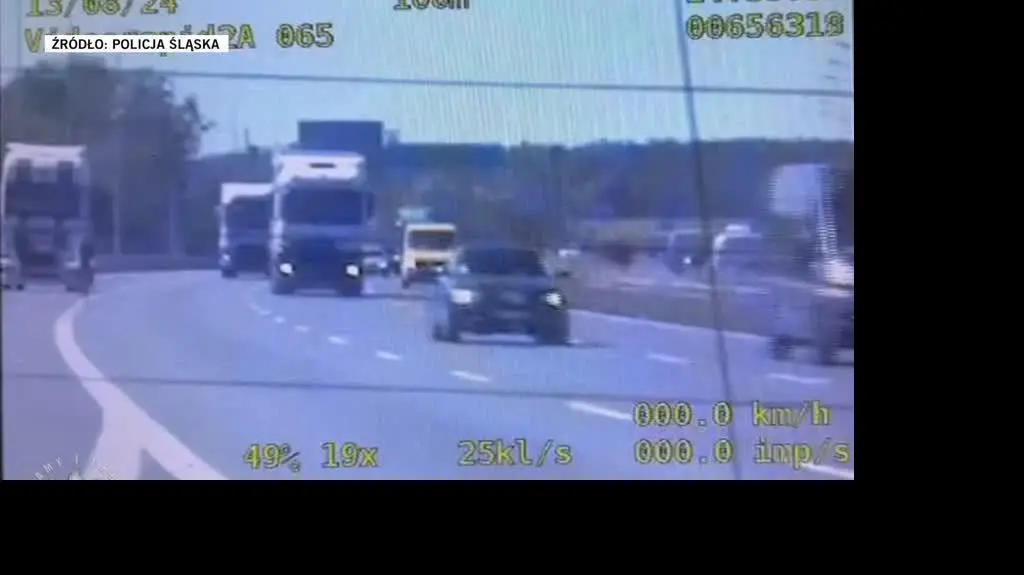 Para rowerzystów jechała autostradą, dostali mandaty