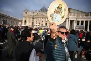 Vatican - the funeral of Pope Francis.  The funeral mass of Pope Francis in St. Piotr