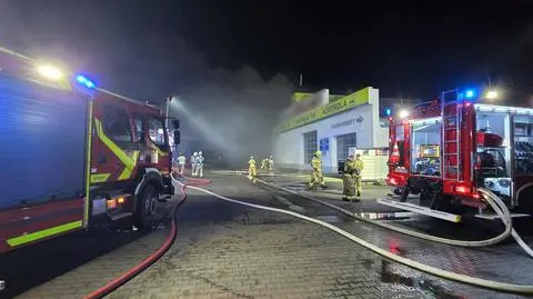 Pożar firmy w Rawiczu