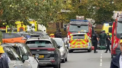 Atak przed synagogą. Ranni w Manchesterze