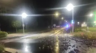 Strażacy zbierali buraki w Rawiczu