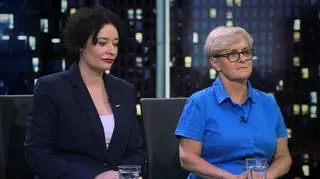 Anna Maria Żukowska i Joanna Kluzik-Rostkowska w "Kropce nad i"