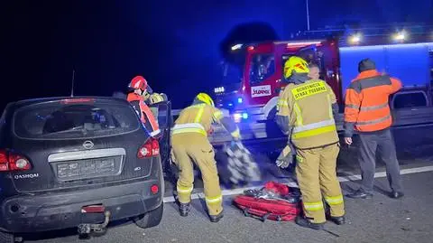 Wypadek na autostradzie