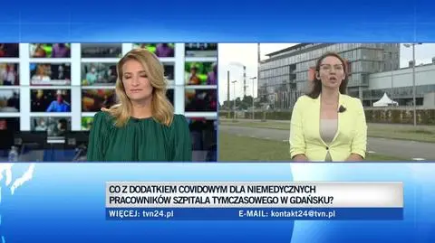 Niemedyczni pracownicy szpitala tymczasowego do tej pory nie dostali dodatku covidowego