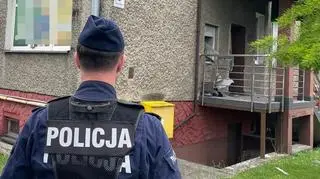 Zniszczony bankomat w Godowie (Śląskie)