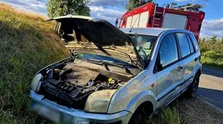 W samochodzie poza kierującą była dwójka dzieci