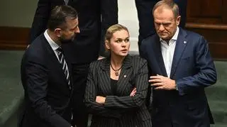 Władysław Kosiniak-Kamysz, Barbara Nowacka i Donald Tusk