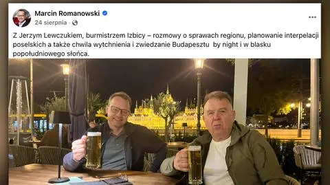 Burmistrz Izbicy (z prawej) Jerzy Lewczuk odwiedził Marcina Romanowskiego w Budapeszcie