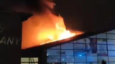 Pożar galerii handlowej na Podolanach