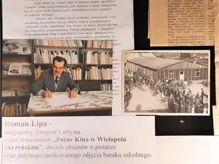 W twórczości Romana Lipy widać inspirację tamtym pożarem