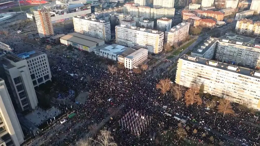 Protesty w Serbii
