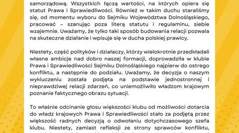 Oświadczenie radnych