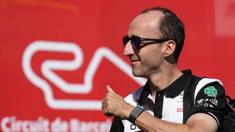 Rober Kubica na torze Catalunya w Montmelo pod Barceloną
