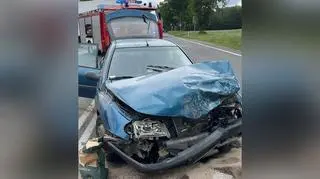Wypadek w miejscowości Marysin