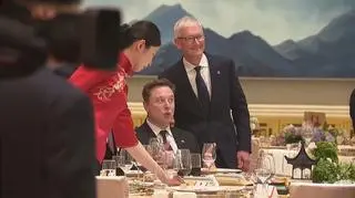 Elon Musk w Pekinie. Nagrania obiegły sieć