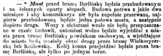 Dziennik Poznański z 8 sierpnia 1885 r.