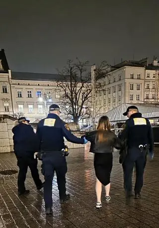 Poszkodowana kobieta