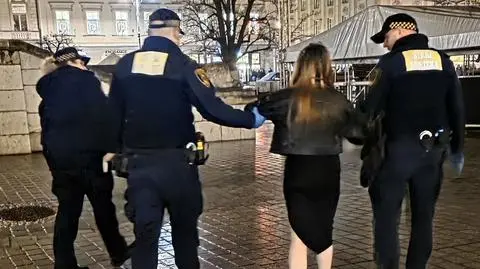 Poszkodowana kobieta