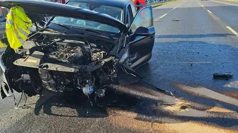 25-latek spowodowal wypadek na A1