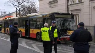 Zderzenie dwóch tramwajów i autobusu. Są ranni