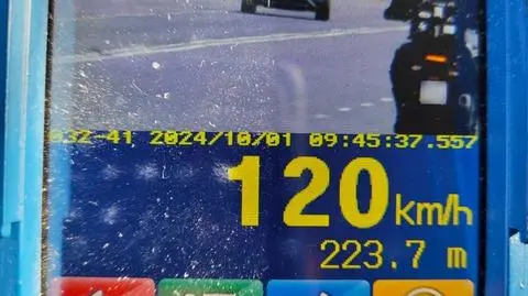 Jechał przez miasto z prędkością 120 km/h. Dostał wysoki mandat