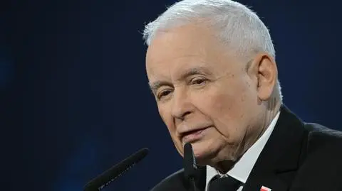 Prezes PiS Jarosław Kaczyński podczas spotkania w Siedlcach