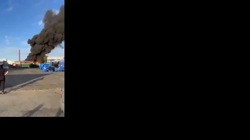 Pożar składowiska w Janikowie