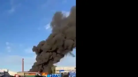 Pożar składowiska w Janikowie