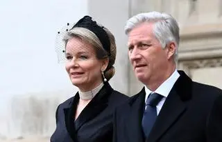Królowa Matylda z Belgii i król Filip