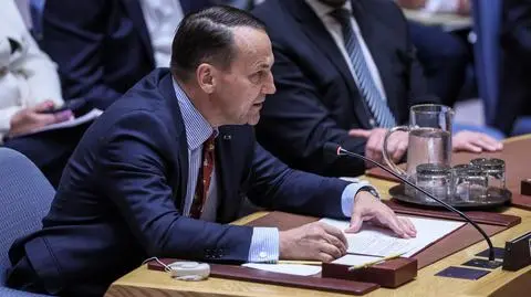 Radosław Sikorski na nadzwyczajnym posiedzeniu Rady Bezpieczeństwa ONZ