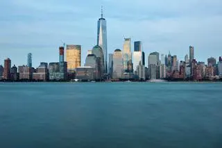 Manhattan, rzeka Hudson w Nowym Jorku