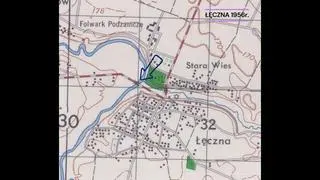 Most widać jeszcze na mapie z 1956 roku 