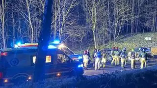 Wypadek w okolicach Pisza