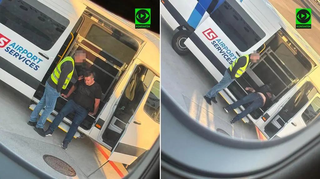 Zdjęcia z lotniska nadesłane na Kontakt24. Mają przedstawiać posła PiS Marcina Porzucka