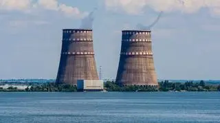Widok na Zaporoską Elektrownię Jądrową 