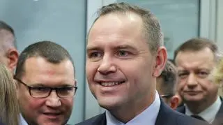 Paweł Szefernaker (z lewej) zamieni funkcje szefa sztabu wyborczego i posła PiS na fotel szefa gabinetu w Kancelarii Prezydenta