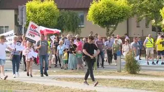 Protest przeciwko budowie CPK